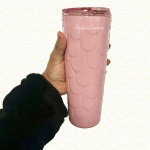 New! Starbucks Pink Scale Holiday 2024 Tumbler (16oz)